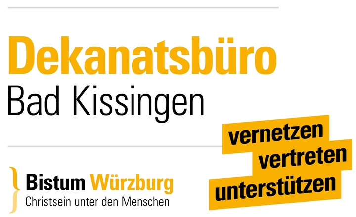 Logo Dekanatbüro Bad Kissingen: vernetzen - vertreten - unterstützen